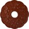 Ekena Millwork Terrones Butterfly Ceiling Medallion (Canopies up to 3 7/8"), 17 7/8"OD x 3 7/8"ID x 1"P, Firebrick CM17TSFIF - alternate 1